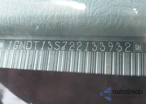 2002 Chevrolet Trailblazer Lt из США, поврежденный, VIN 1GNDT13S722133932